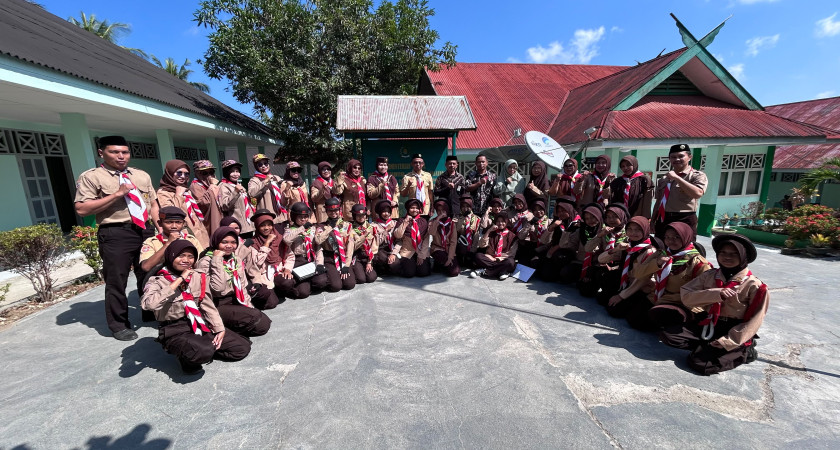 Khidmat dan Penuh Makna, PERJUSA 2026 dan Pelantikan Pengurus Pramuka Penggalang MTsN Kepulauan Selayar Resmi Dibuka